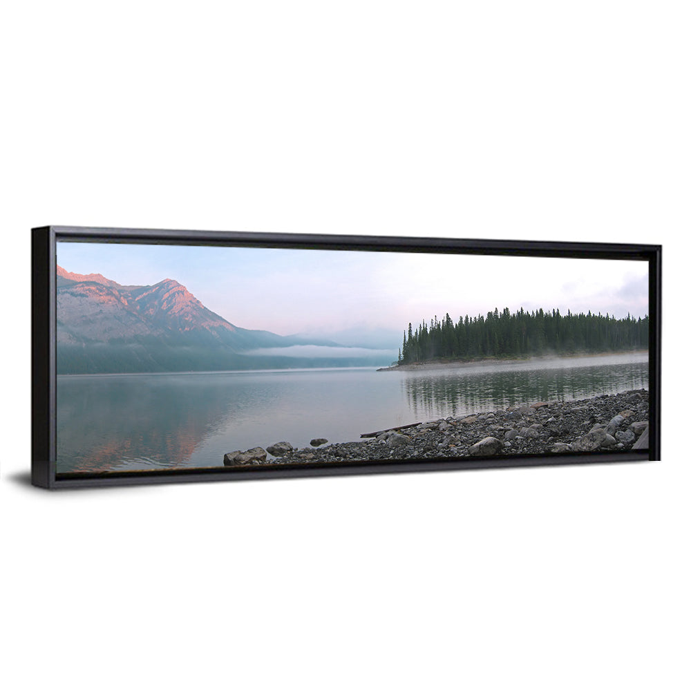 Misty Mountain Lake Wall Art