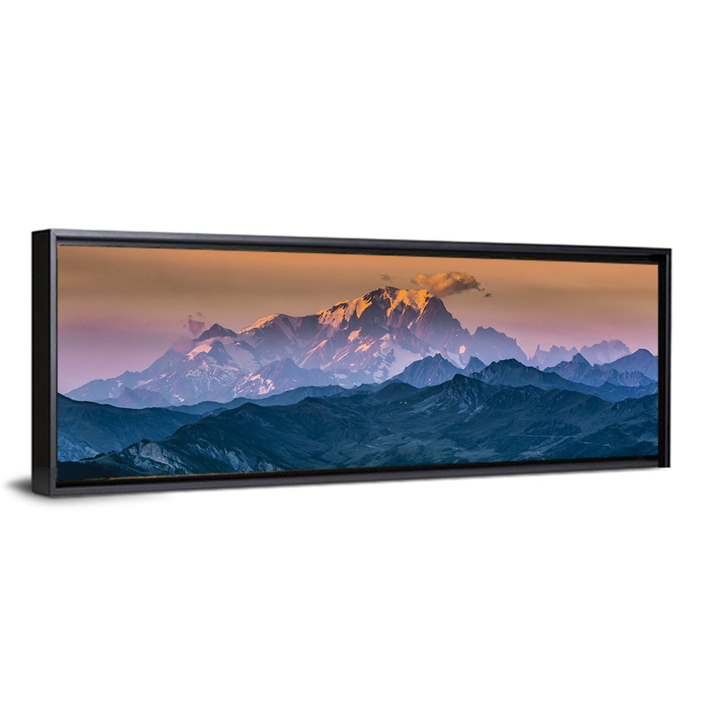 Mont Blanc Alpenglow Sunset Wall Art