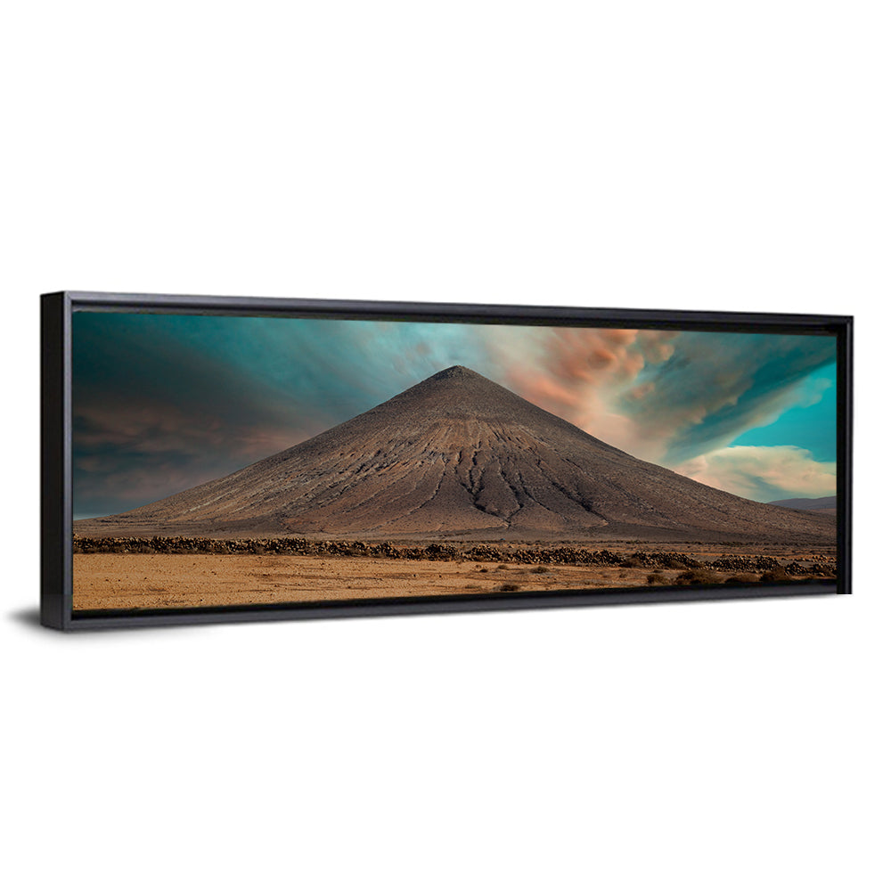 Fuerteventura Volcanic Mountain at Golden Hour Wall Art
