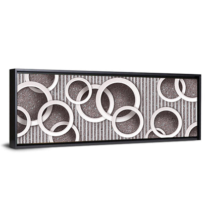 3D Circles Wallpaper Wall Art