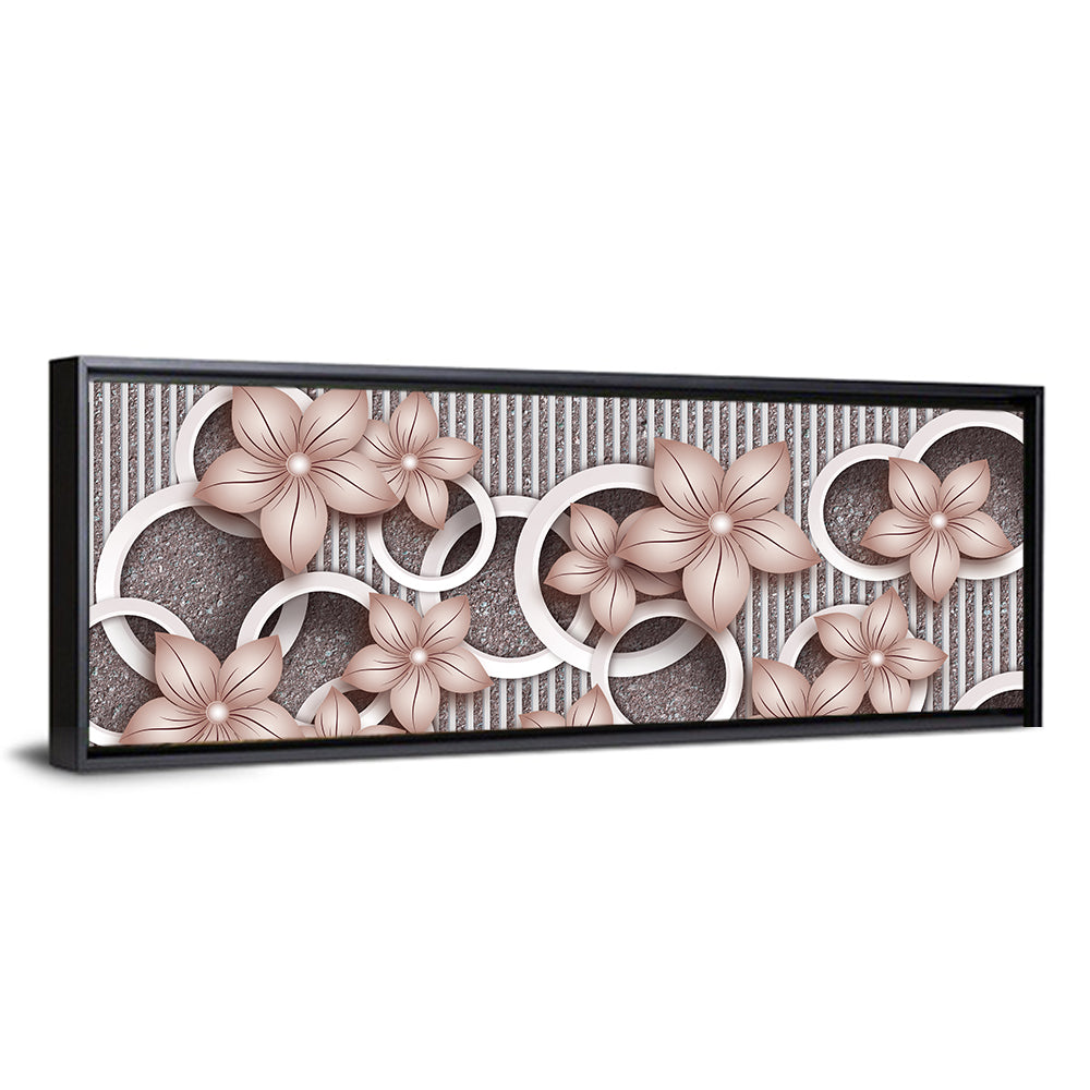 Decorative Flowers Wallpaper Wall Art