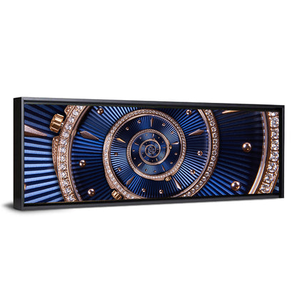 Clockwork Time Spiral Wall Art