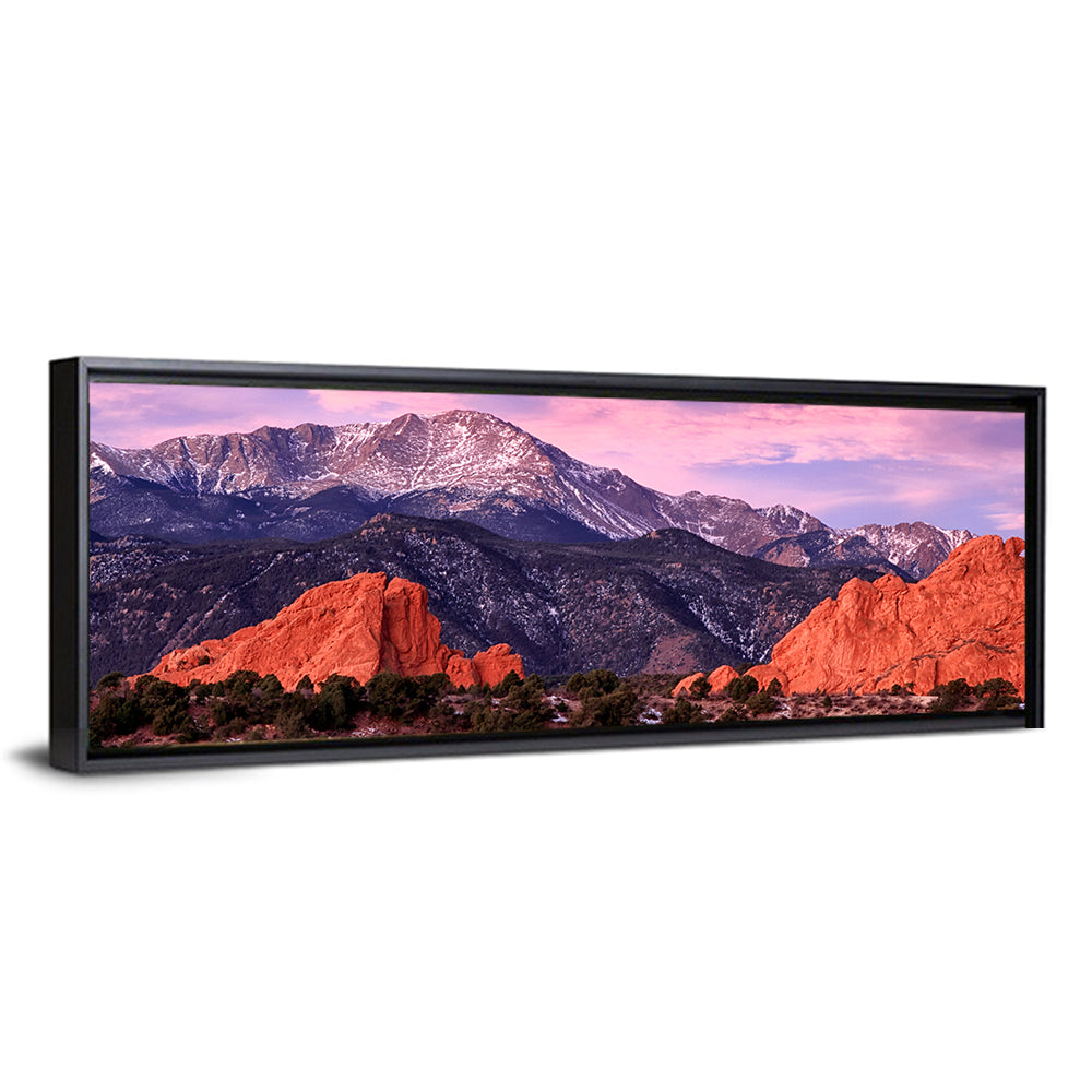 Pikes Peak at Purple Dusk Wall Art