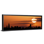 Chicago Skyline at Sunset Wall Art
