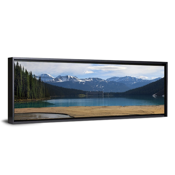 Lake Agnes, Lake Louise Wall Art as a framed canvas