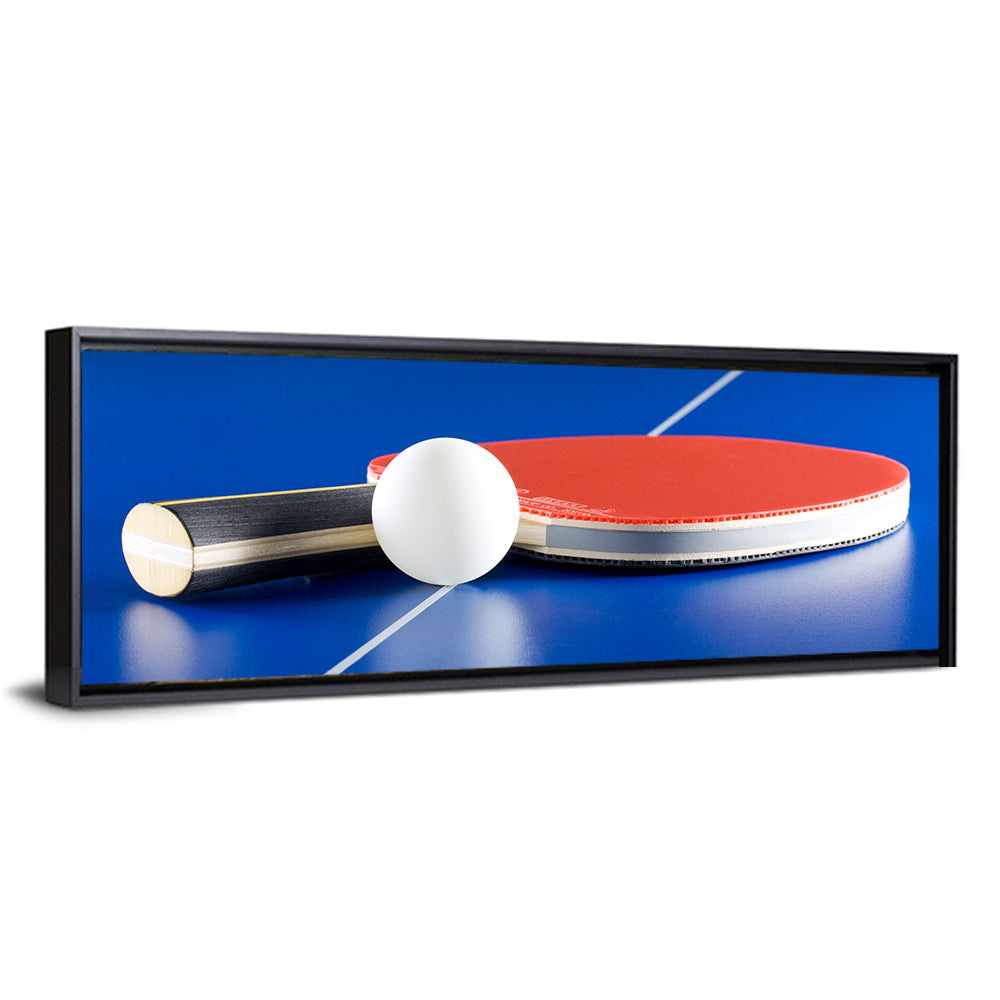 Table Tennis Paddle Close-up Wall Art
