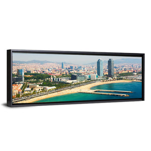 Barcelona From Mediterranean Sea Wall Art