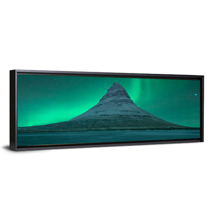 Northern Lights At Mount Kirkjufell Wall Art