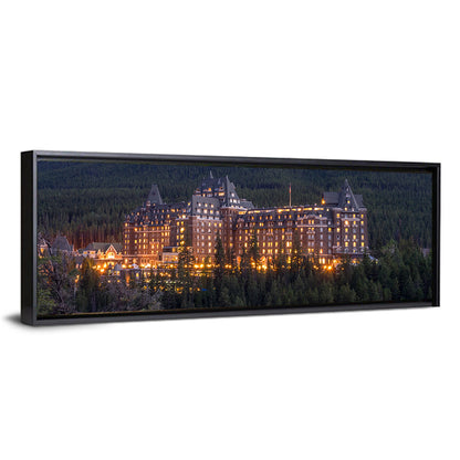The Banff Springs Hotel At Night Wall Art
