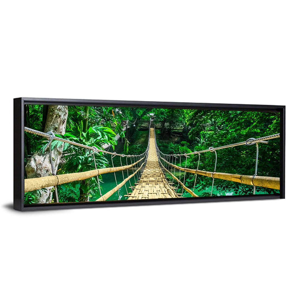 Bamboo Pedestrian Bridge Wall Art