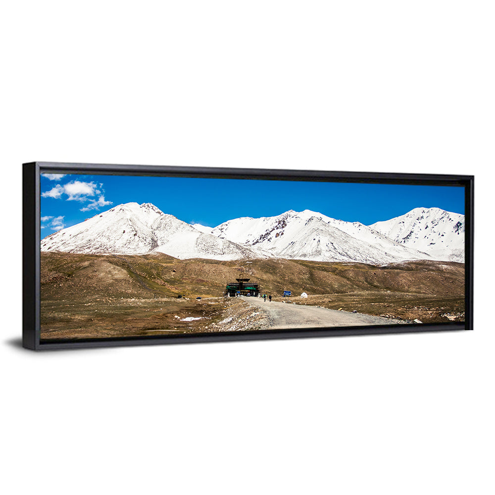 Karakoram Snow Peaks with Road Wall Art