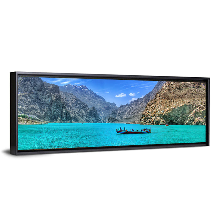 Attabad Lake, Pakistan Wall Art as a framed canvas