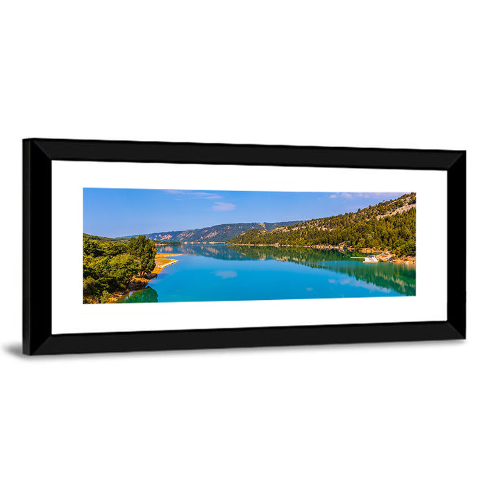 Lake Sainte Croix Du Verdon Wall Art as a framed print
