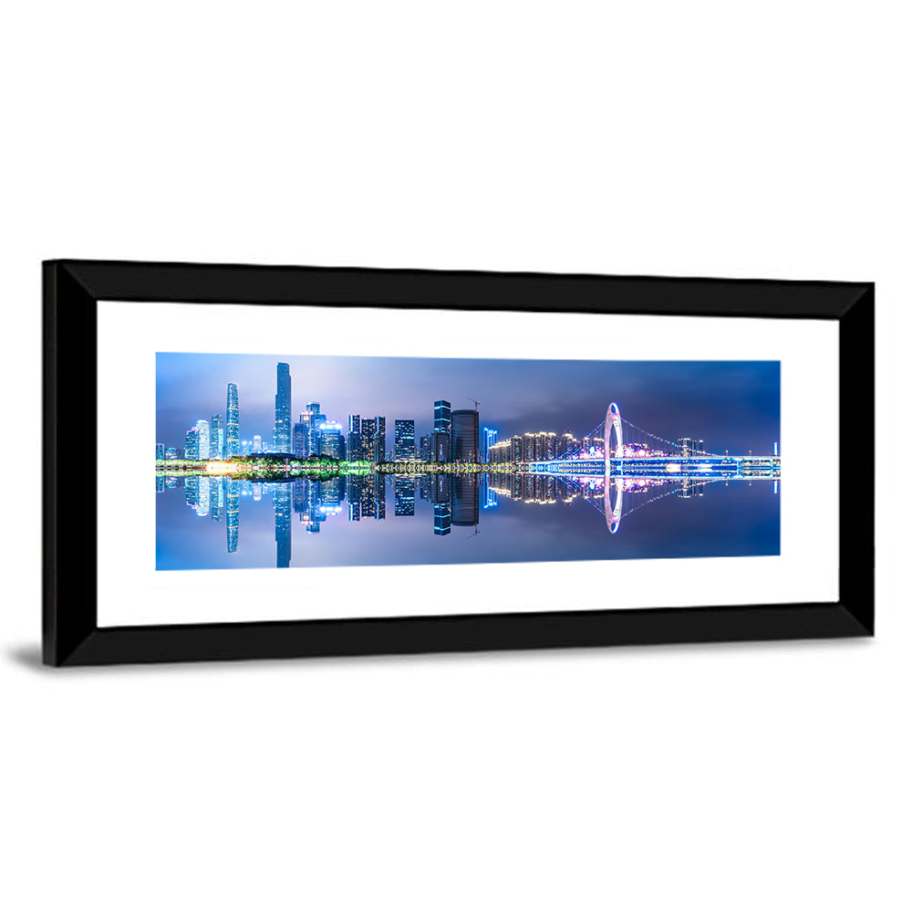 Guangzhou Skyline at Liede Bridge Wall Art