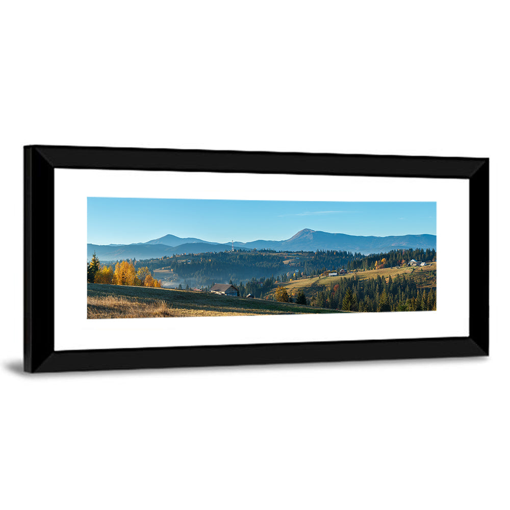 Yablunytsia Village Mountain View Wall Art