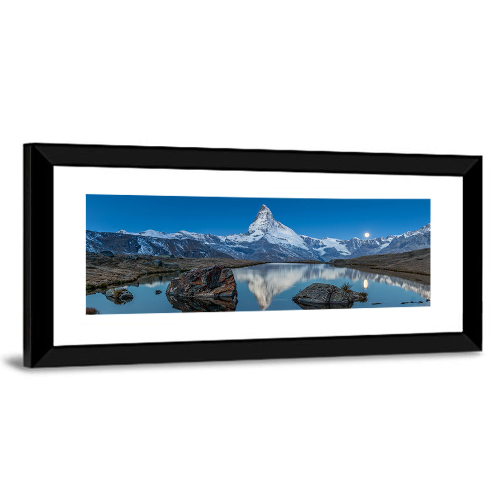Matterhorn Sunset Over Stelli Lake Wall Art