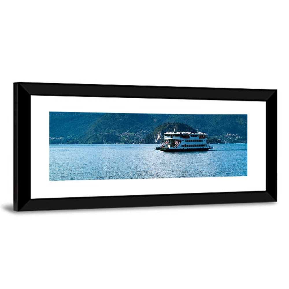Blue Ferry on Lake Como Wall Art