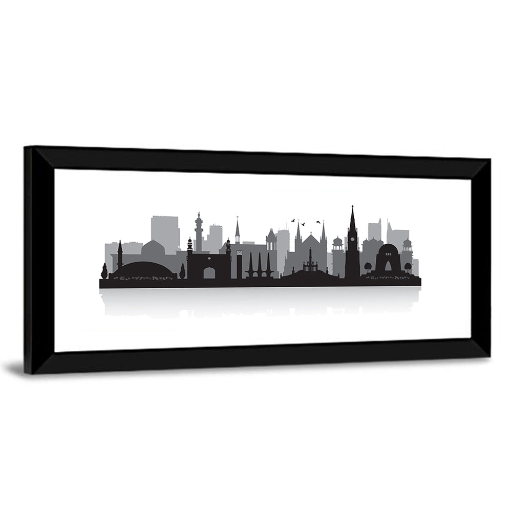 Karachi Skyline Silhouette Wall Art