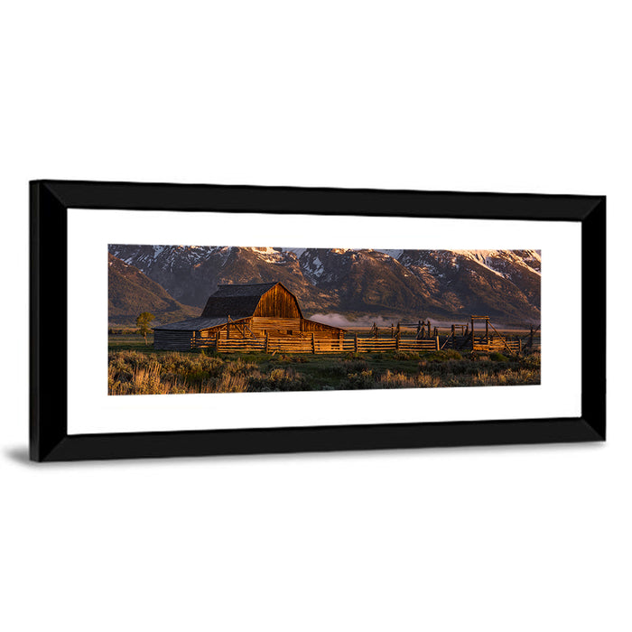 John Moulton Barn, Mormon Row Wall Art as a framed print