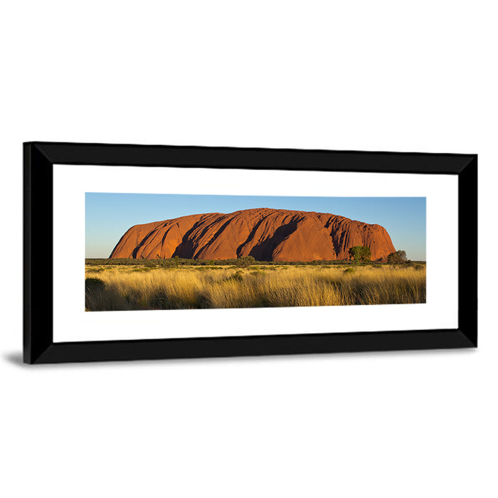 Uluru Red Rock at Golden Hour Wall Art as a framed print