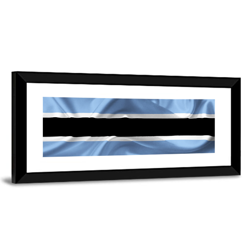 Rippled Botswana Flag Wall Art