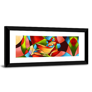 Woman Stained Glass Artwork Wall Art