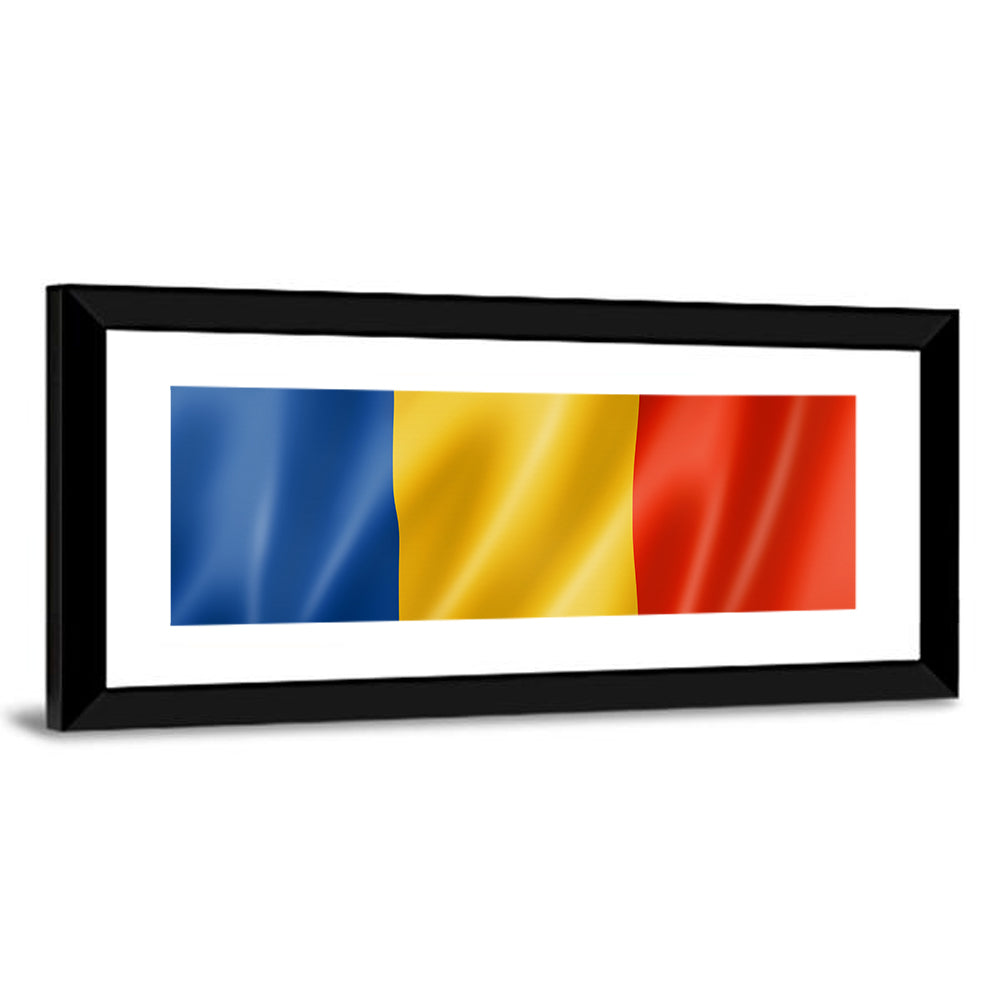 Romanian Tricolor Flag Wall Art