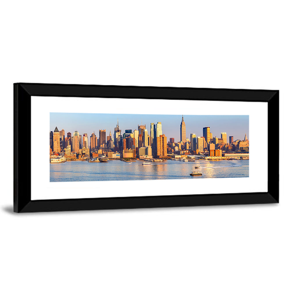 Manhattan Sunrise Over Harbor Wall Art