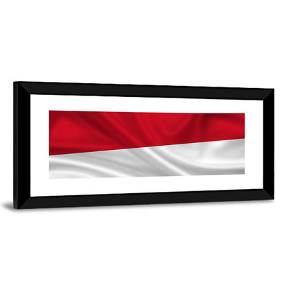 Flag Of Indonesia Monaco Wall Art