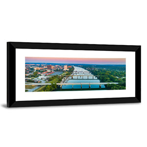 Savannah River Skyline In Augusta Wall Art