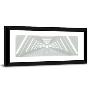 Isolated White Tunnel Wall Art