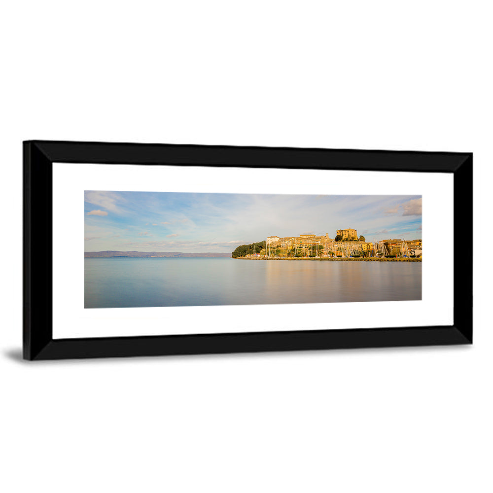Bolsena Lakeside Harbor View Wall Art