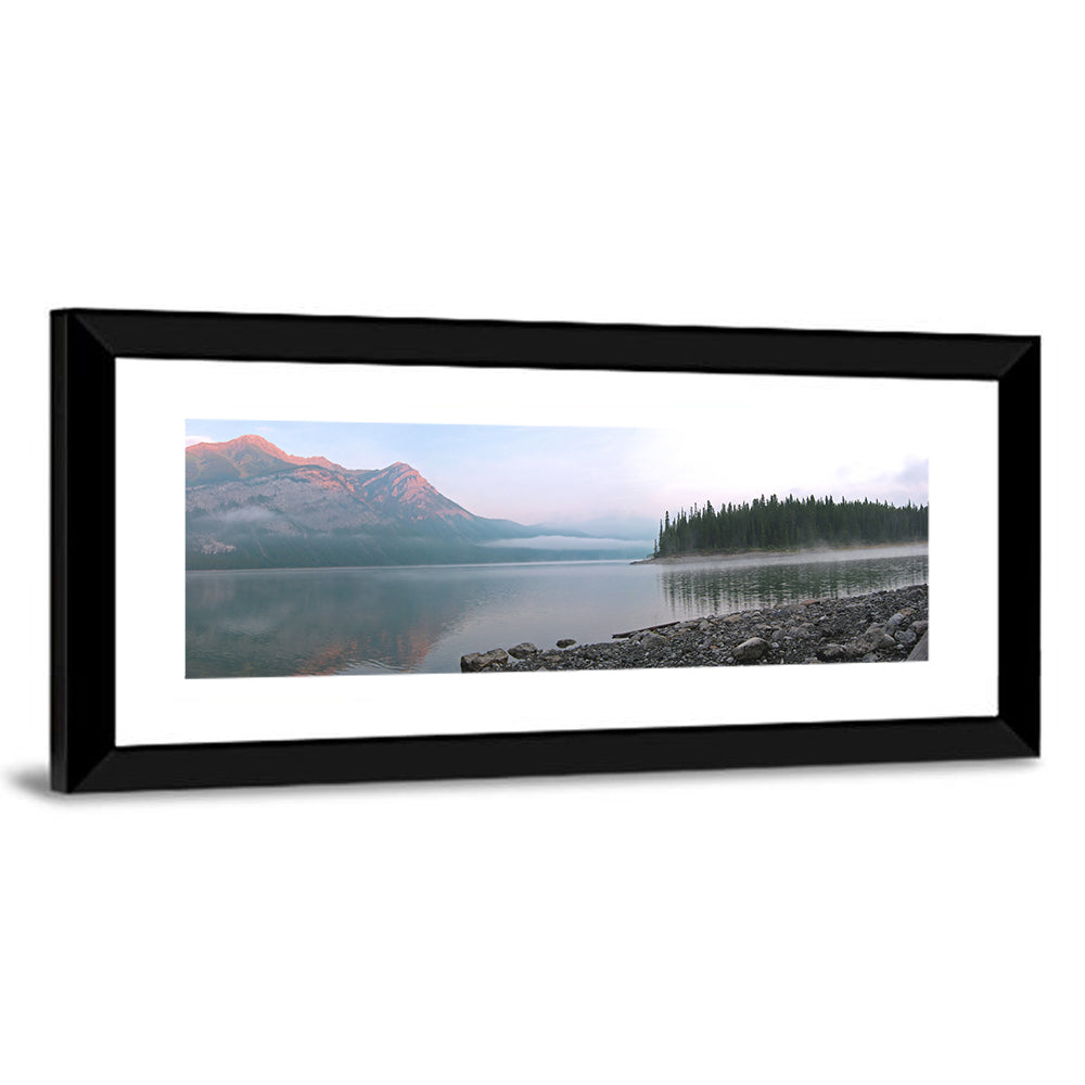 Misty Mountain Lake Wall Art