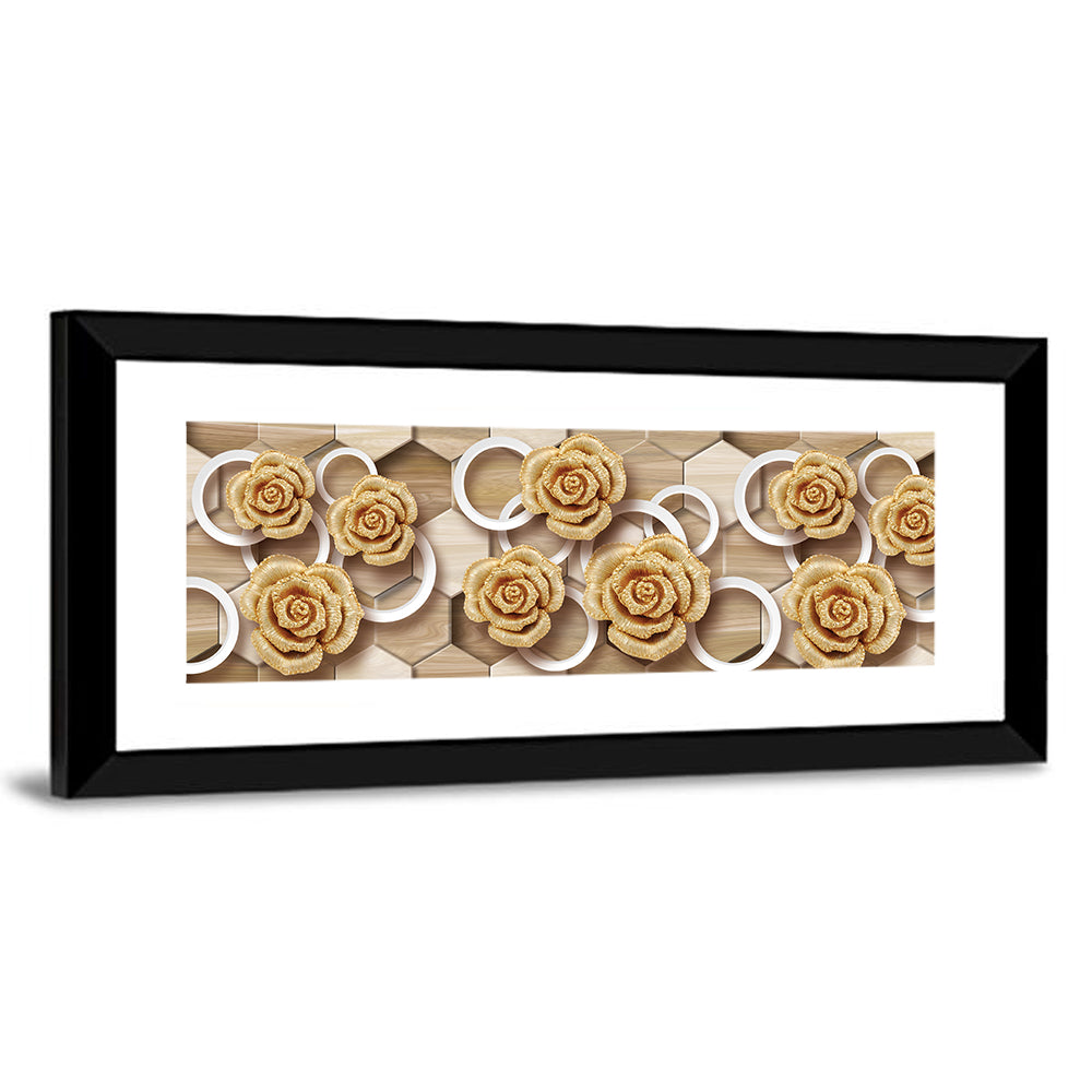 Rendering Decorative Flowers Wall Art