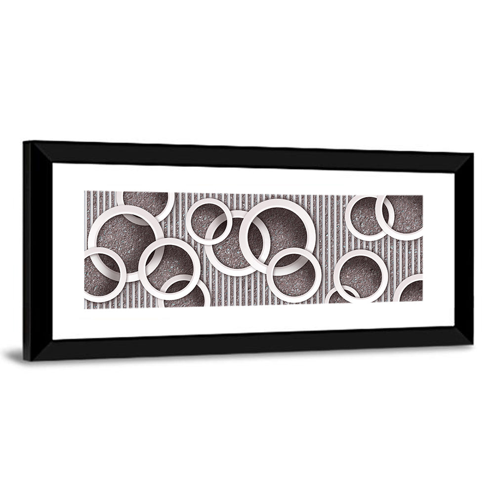 3D Circles Wallpaper Wall Art