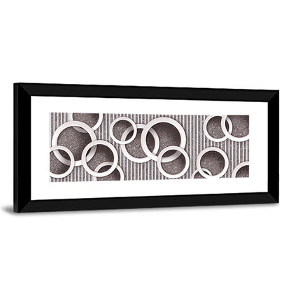 3D Circles Wallpaper Wall Art