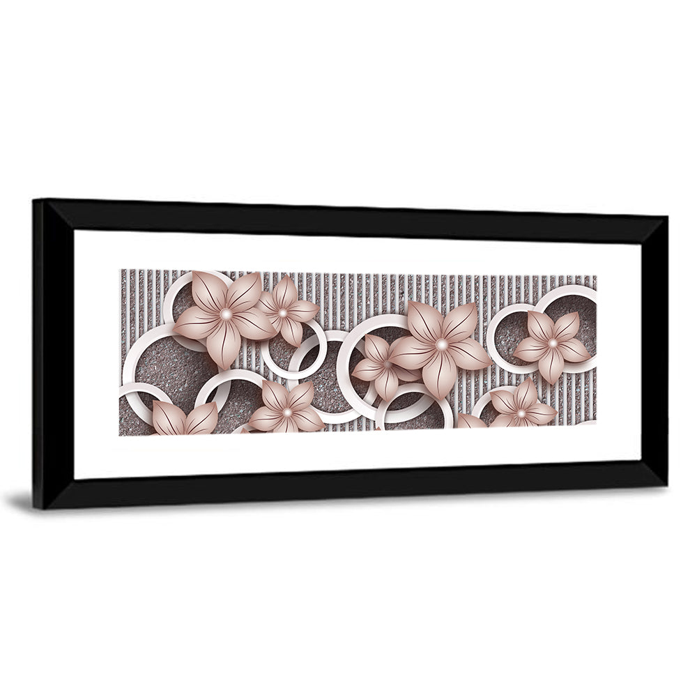 Decorative Flowers Wallpaper Wall Art