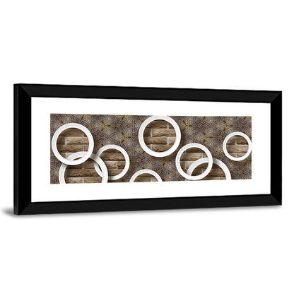 Decorative Flower With Circles Wall Art