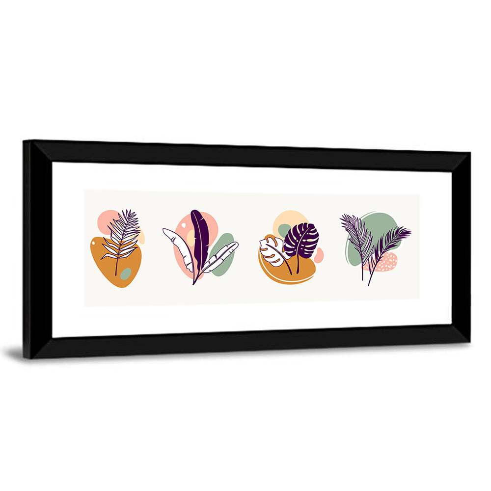Organic Tropical Leaves Wall Art