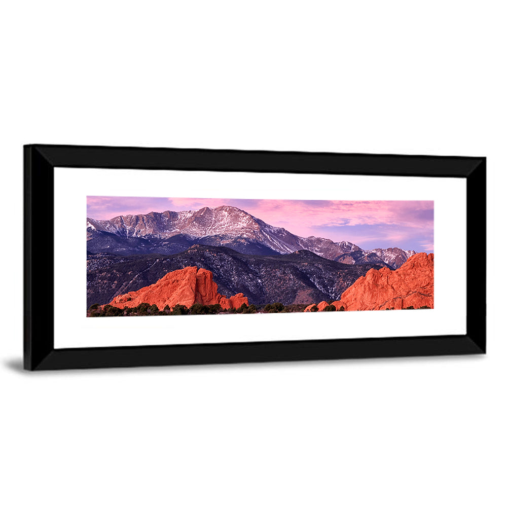 Pikes Peak at Purple Dusk Wall Art