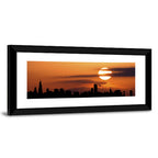 Chicago Skyline at Sunset Wall Art