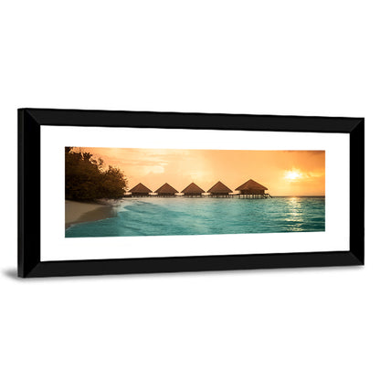 Over Water Bungalows In Bora Bora Wall Art