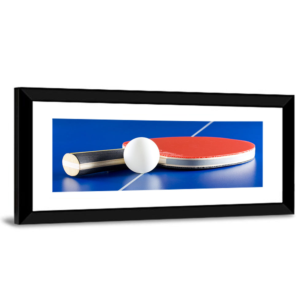 Table Tennis Paddle Close-up Wall Art