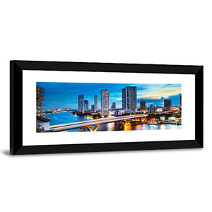 Chao Phraya River In Bangkok Thailand Wall Art