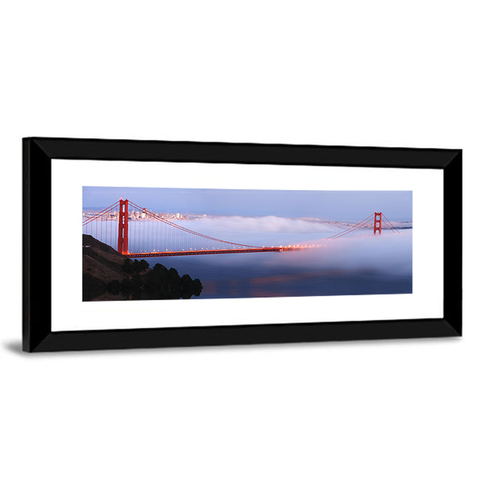 Golden Gate Bridge at Dusk Wall Art as a framed print
