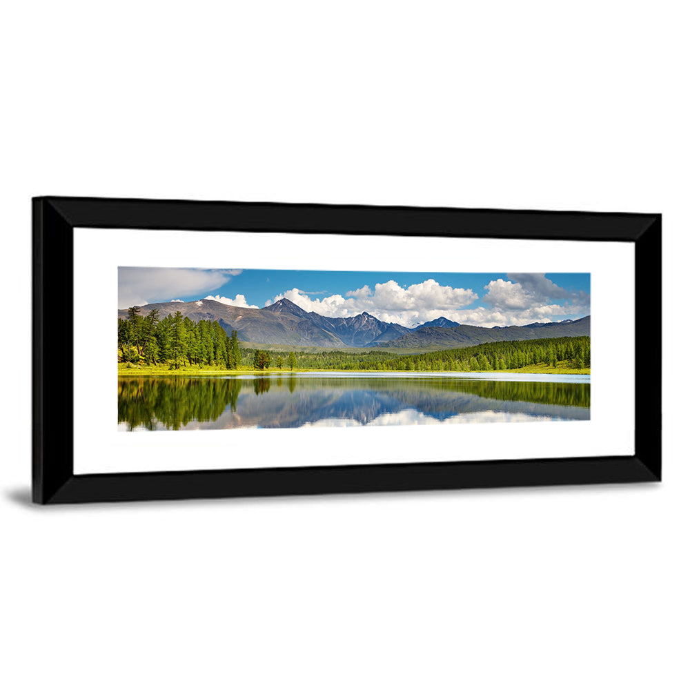 Altai Mountain Lake Reflection Wall Art