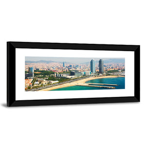 Barcelona From Mediterranean Sea Wall Art