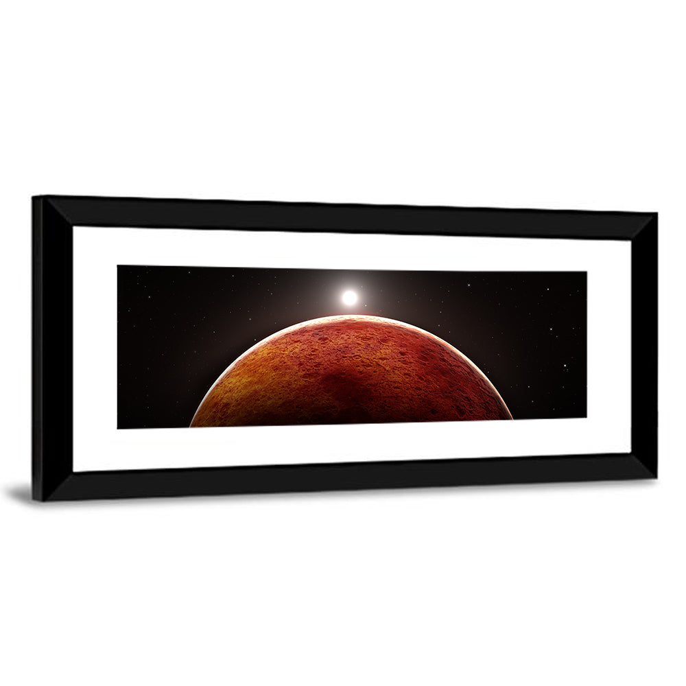 Mars with Moon Wall Art