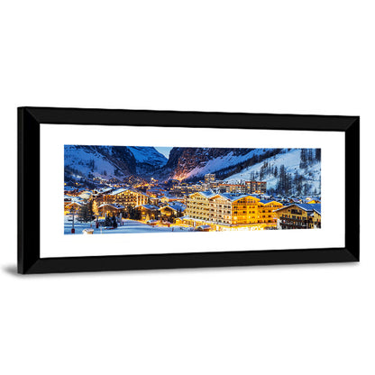 Ski Resort In French Alps Wall Art