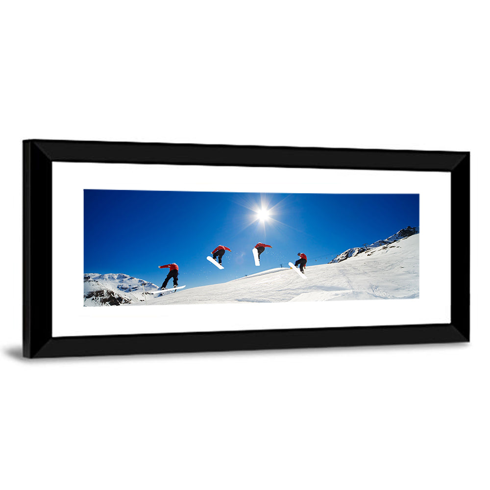 Snowboarder Jump Sequence Wall Art